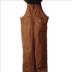Carhartt Men's Brown Overalls, Size 50. Great Used Condition.